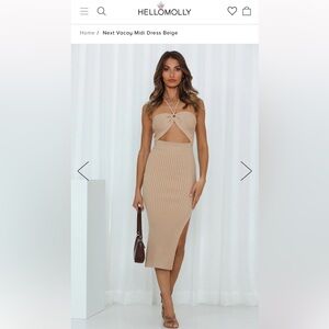 Hello Molly Tan Dress